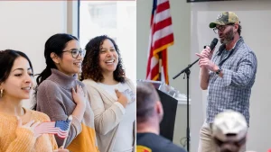 Bestselling novels by Jack Carr motivate students to recite the Pledge of Allegiance