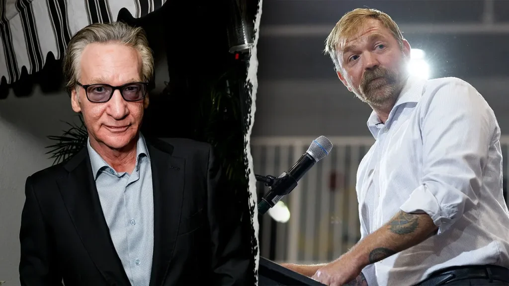 Bill Maher describes Maine Senate candidate Graham Platner as frightening but supports him.