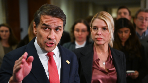 Bondi discloses that Todd Blanche was in charge of releasing the Epstein files in a transcript amid increasing pressure on the potential Attorney General.