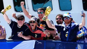Boston officer gains attention with keepy-uppies performance that amazed kilt-clad Scottish fans