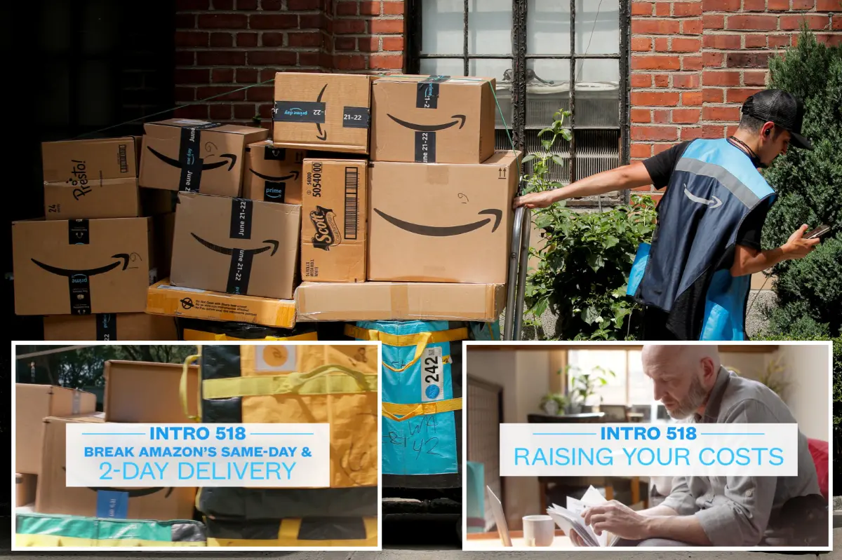 Business group purchases NBA Finals advertisement to oppose NYC legislation requiring Amazon to employ thousands of delivery workers.