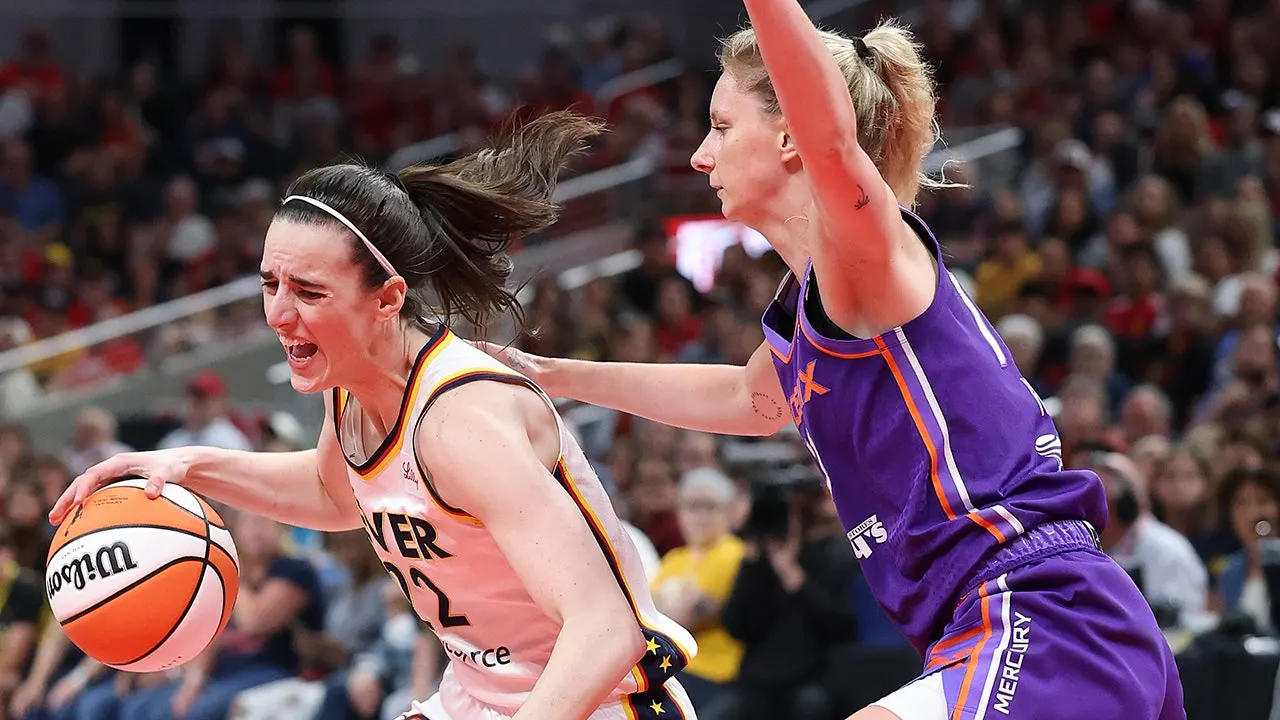 Caitlin Clark pushed in the neck during Fever game while another clear foul on the star goes unnoticed.