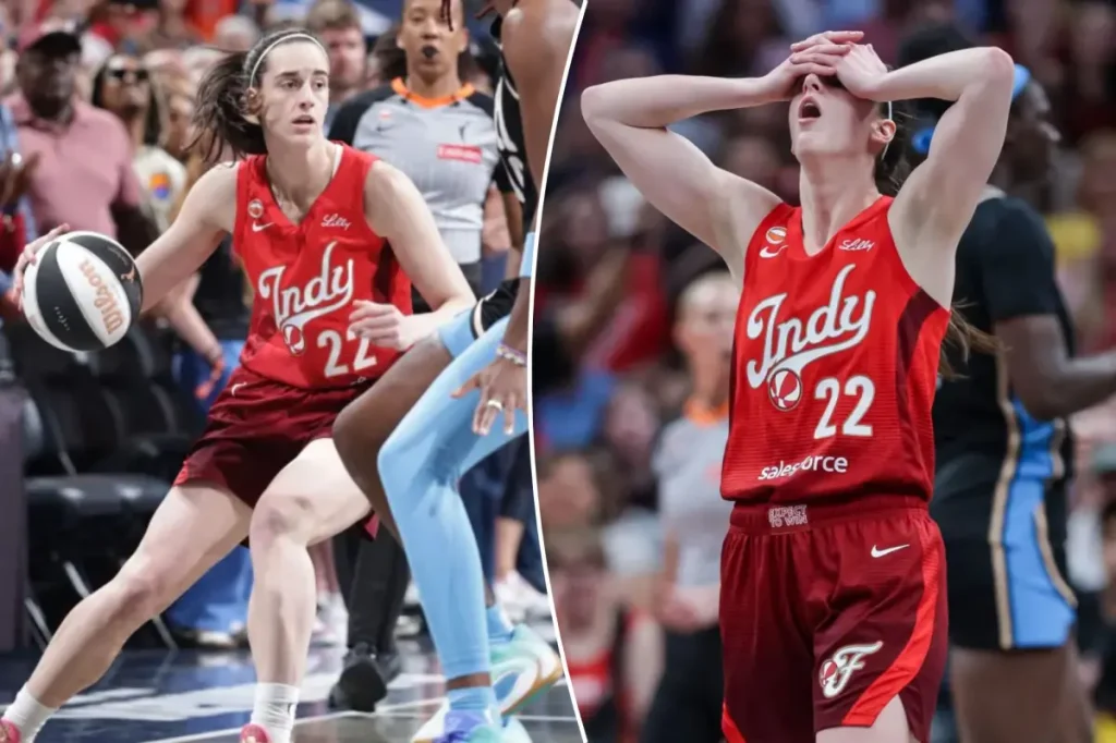 Caitlin Clark steps away to be sick &mdash; and then comes back to lead the Fever to victory