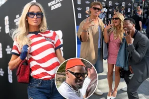 Celebrities including Paris Hilton and Jamie Foxx attend the USA vs Paraguay FIFA World Cup 2026 match.