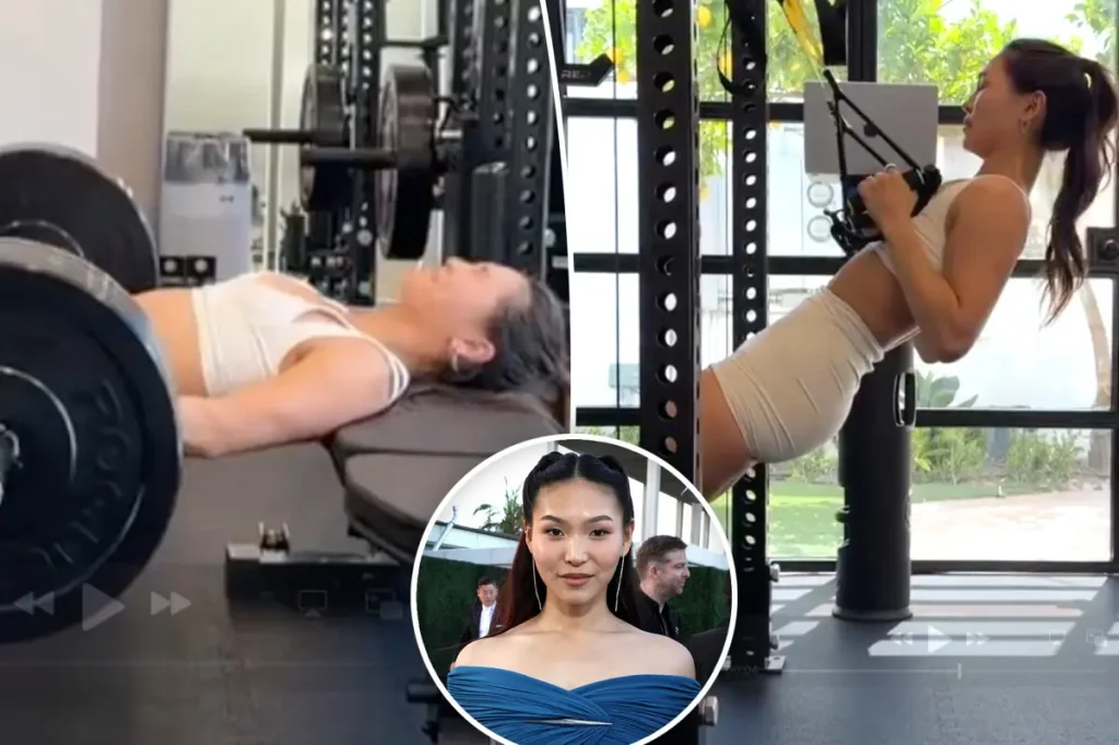 Chloe Kim, Myles Garrett's girlfriend, stuns in a white workout outfit