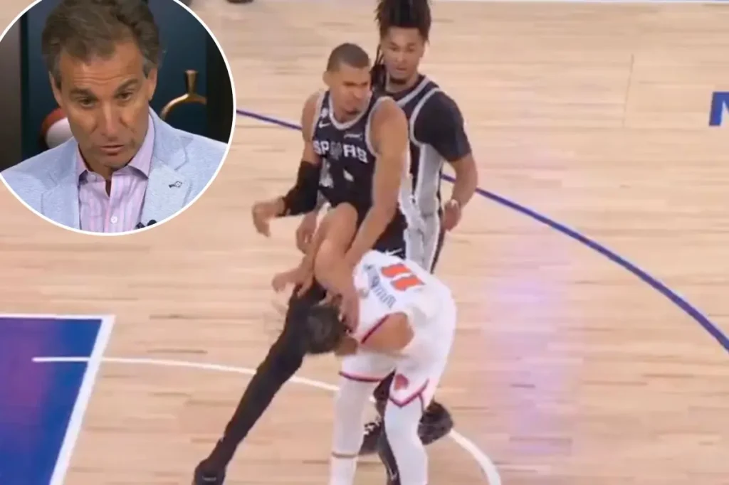 Chris Russo criticizes Victor Wembanyama for pushing Jalen Brunson in a 'dirty' way