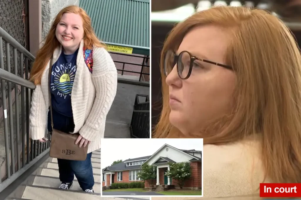 Christian school teacher charged with having sex with a boy was caught after he drew a picture of her bedroom.