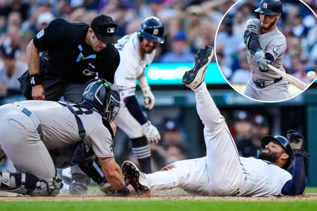 Cody Bellinger prevents a run for the Yankees with an outstanding throw