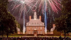Colonial Williamsburg is organizing free fireworks and a drone show for July 4th.