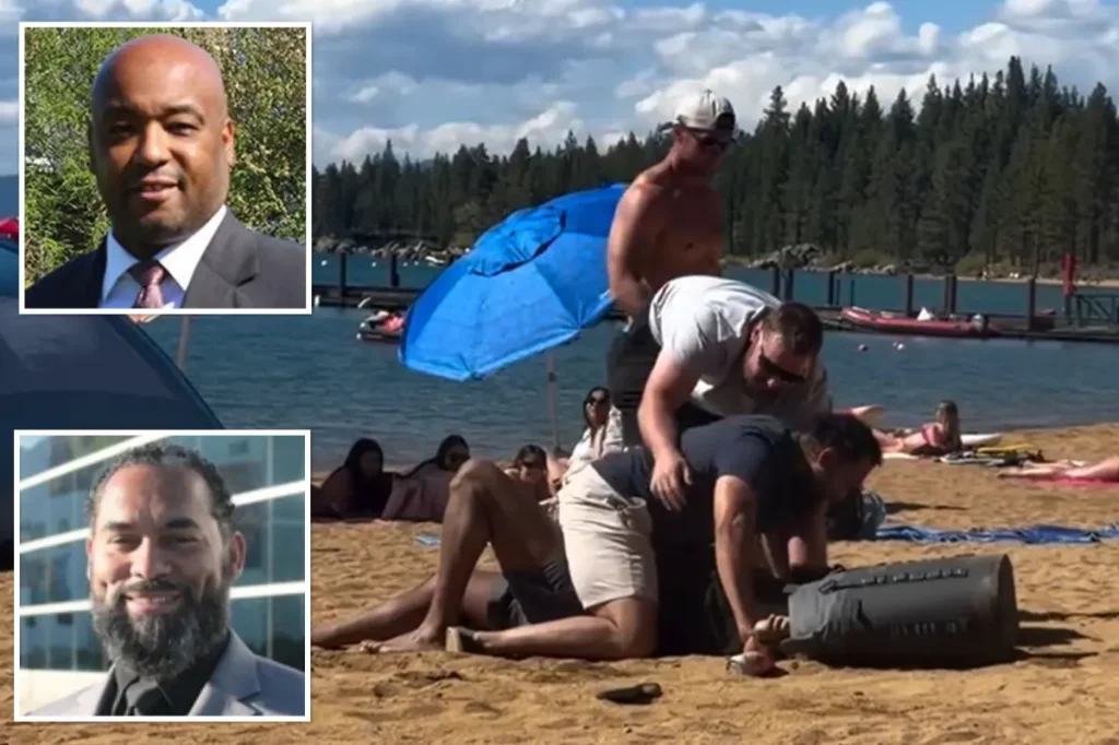 Competing California athletic directors fight on Lake Tahoe beach