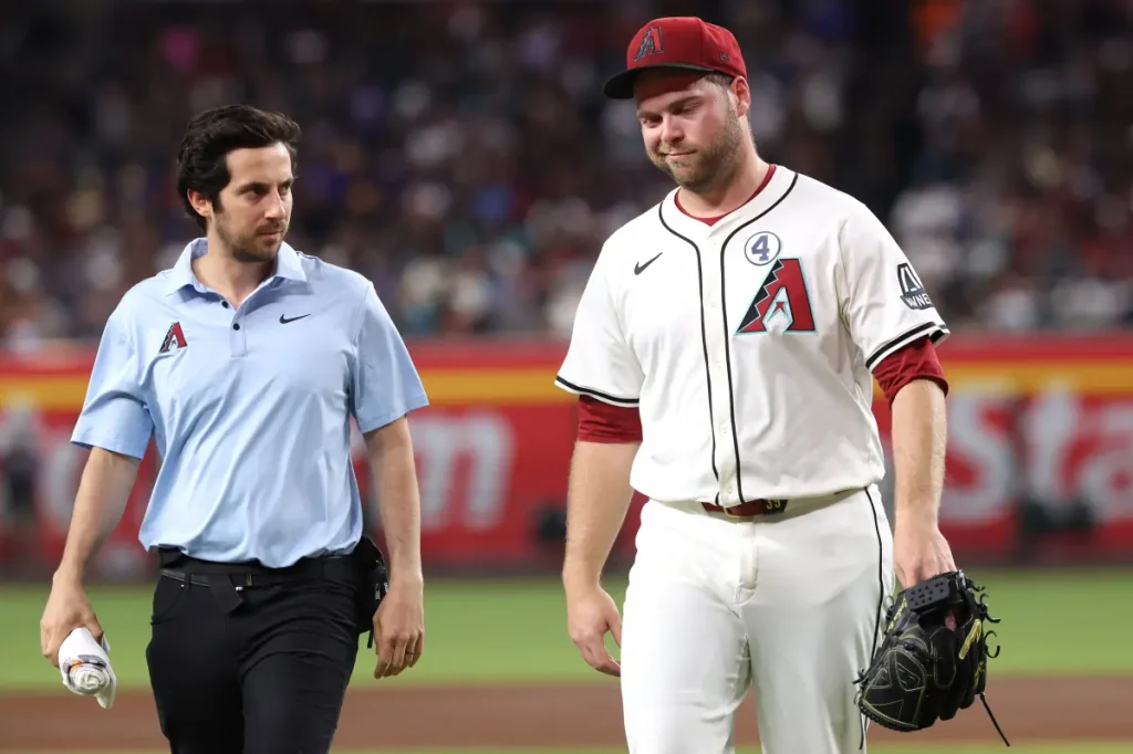 Corbin Burnes of the Diamondbacks experiences a setback in his recovery from Tommy John surgery