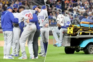 Cubs' Edward Cabrera taken off the field due to a heartbreaking injury