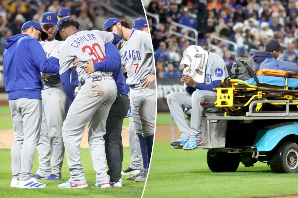 Cubs' Edward Cabrera taken off the field due to a heartbreaking injury