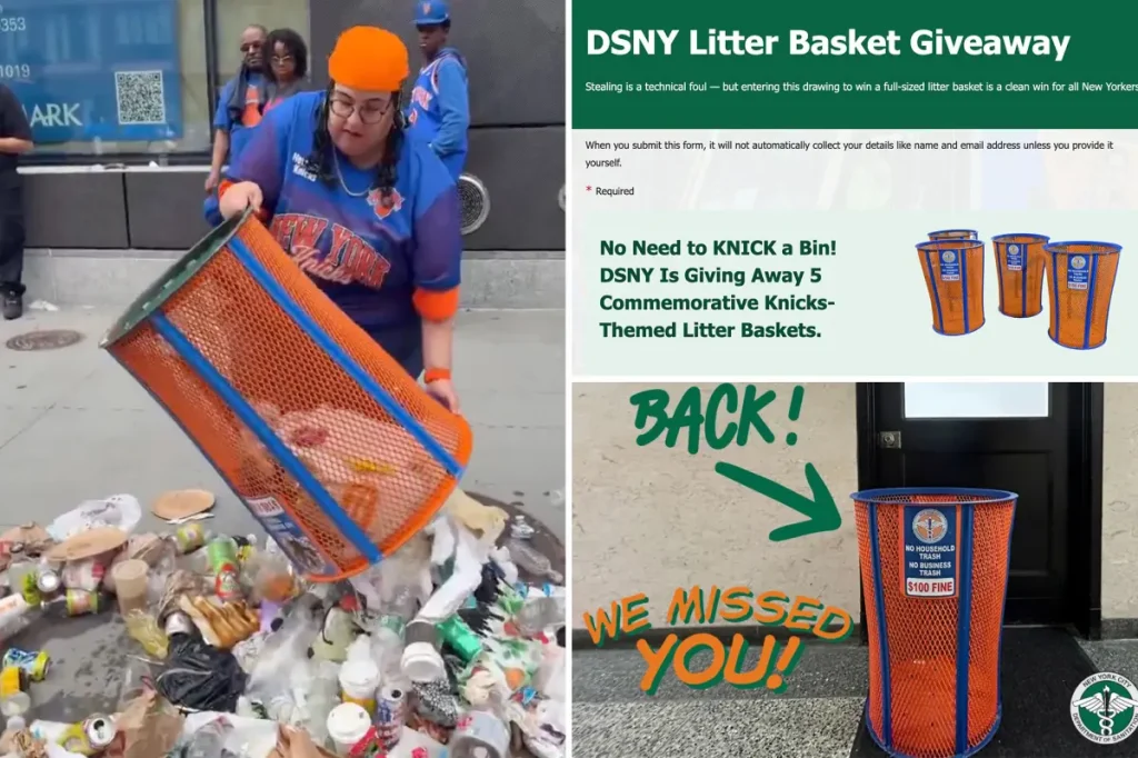 DSNY starts a trash bin giveaway called 'No Need to Knick' following the JP Morgan theft