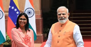 Delcy Rodríguez Travels to India, Venezuela's Second Largest Oil Purchaser