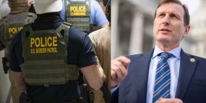Democratic congressman says he made ICE agents retreat from arresting a man near the courthouse.
