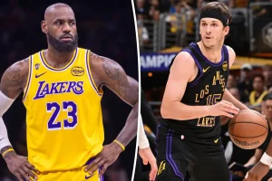 Does Austin Reaves' contract affect discussions between the Lakers and LeBron James?