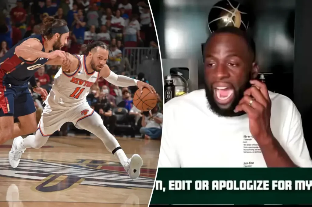 Draymond Green makes a rude comment about the Knicks and reinforces his concerns about Jalen Brunson.