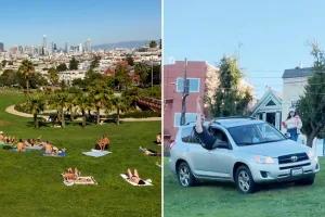 Driver apprehended in Dolores Park after fleeing from police in San Francisco