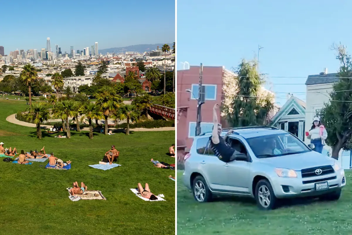 Driver apprehended in Dolores Park after fleeing from police in San Francisco