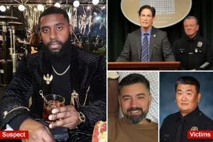 Driver charged with murder after holding fundraiser following the deaths of an LAPD officer and a Whole Foods employee