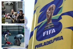 Drug 'zombies' in Philadelphia area near World Cup stadium
