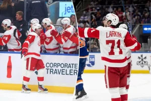 Dylan Larkin from the Red Wings asks for a trade