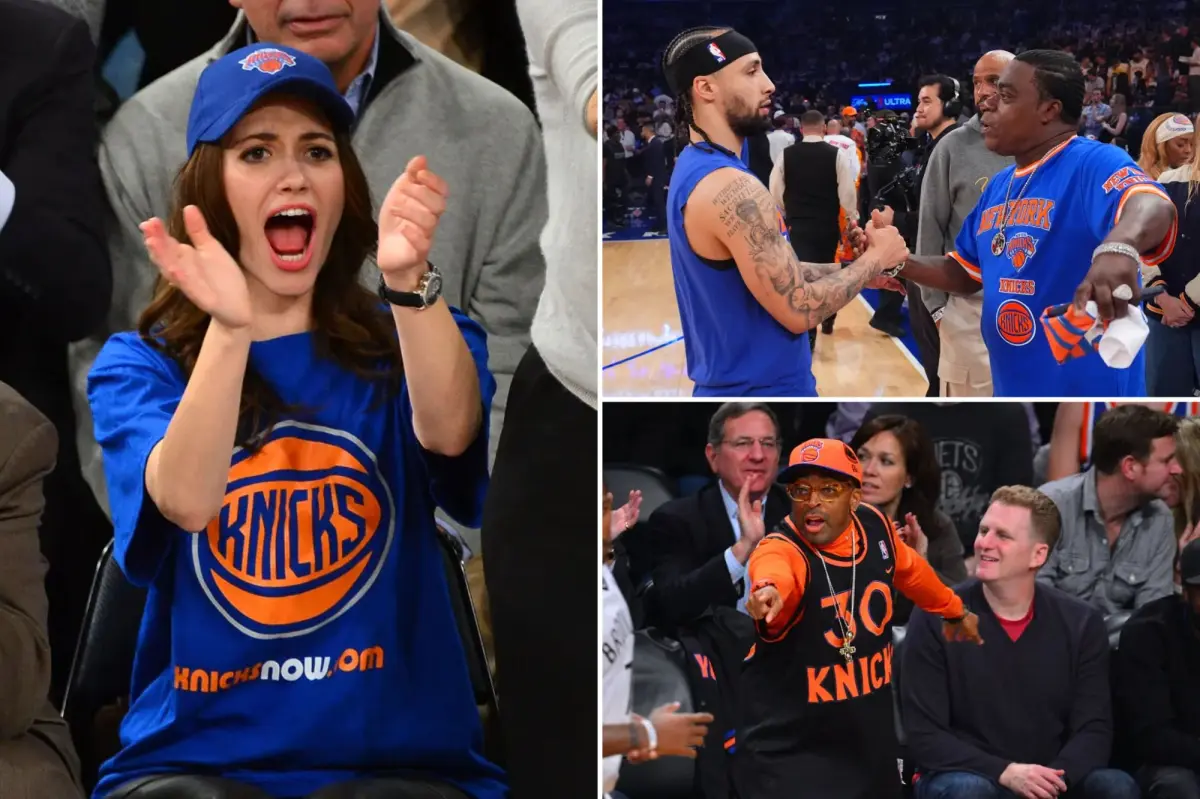 Fans of celebrities share Knicks superstitions and memorable events.