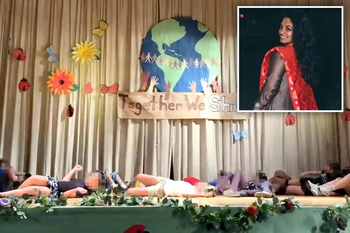 Fifth graders in New York City perform a shocking dance routine that mimics being shot by police.