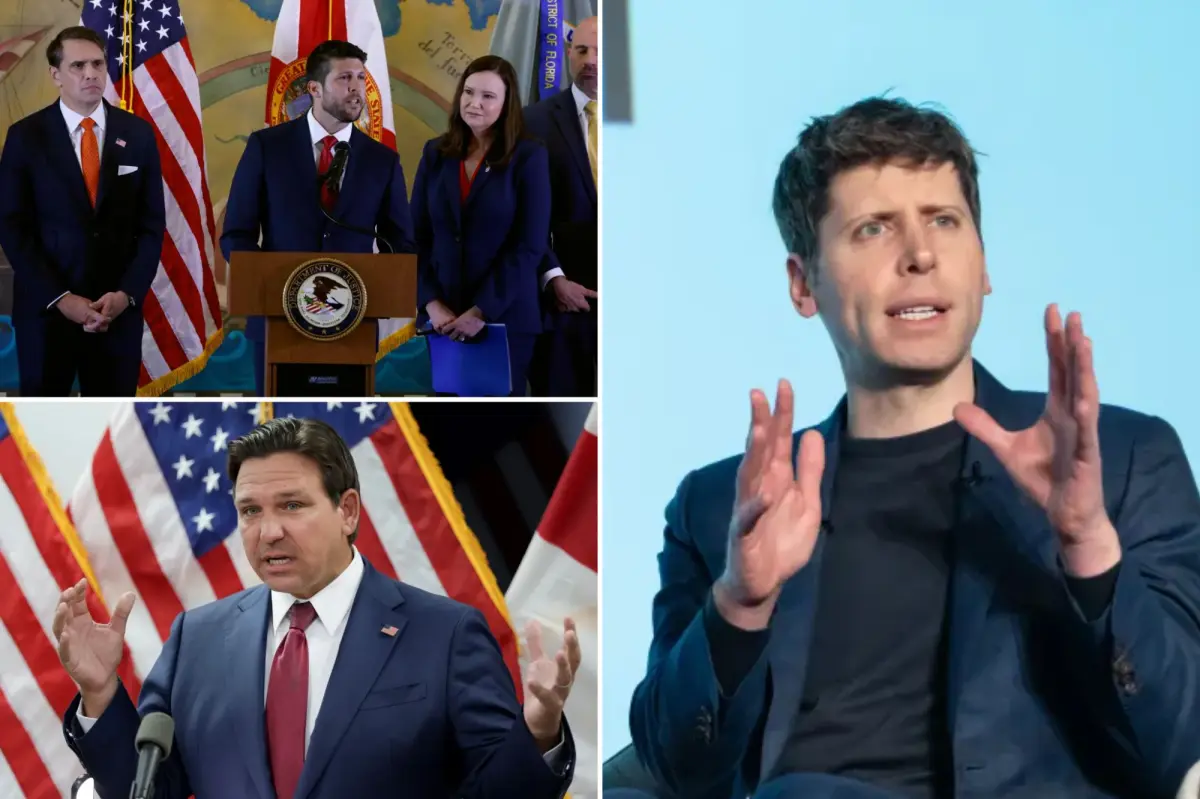 Florida takes legal action against OpenAI and CEO Sam Altman, claiming ChatGPT poses significant risks.
