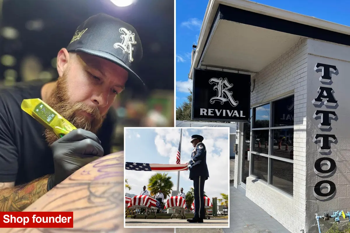 Florida tattoo shop Revival Tattoo Collective denies service to military personnel and veterans