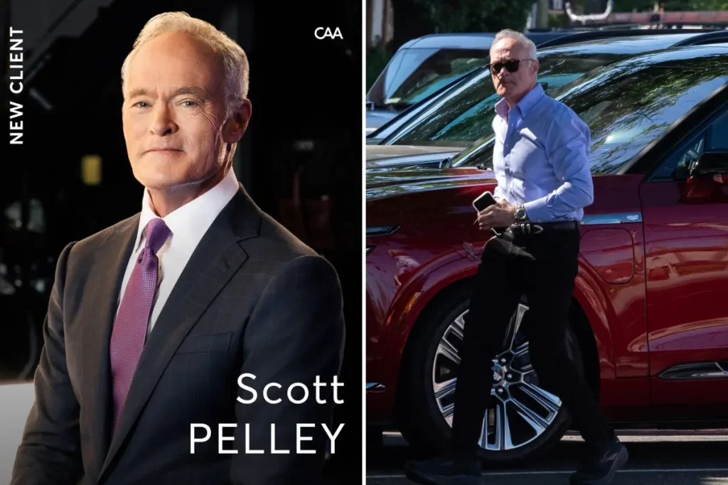 Former '60 Minutes' reporter Scott Pelley joins CAA, according to reports.