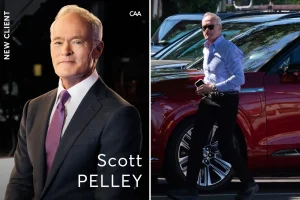 Former '60 Minutes' reporter Scott Pelley joins CAA, according to reports.