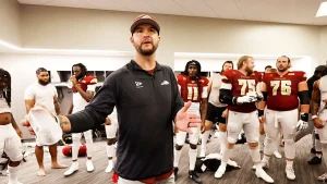 Former Alabama QB AJ McCarron goes wild on his UFL team during intense halftime speech