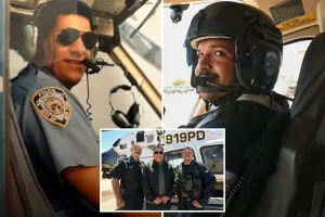 Former NYPD pilot makes first helicopter flight with son carrying on the legacy