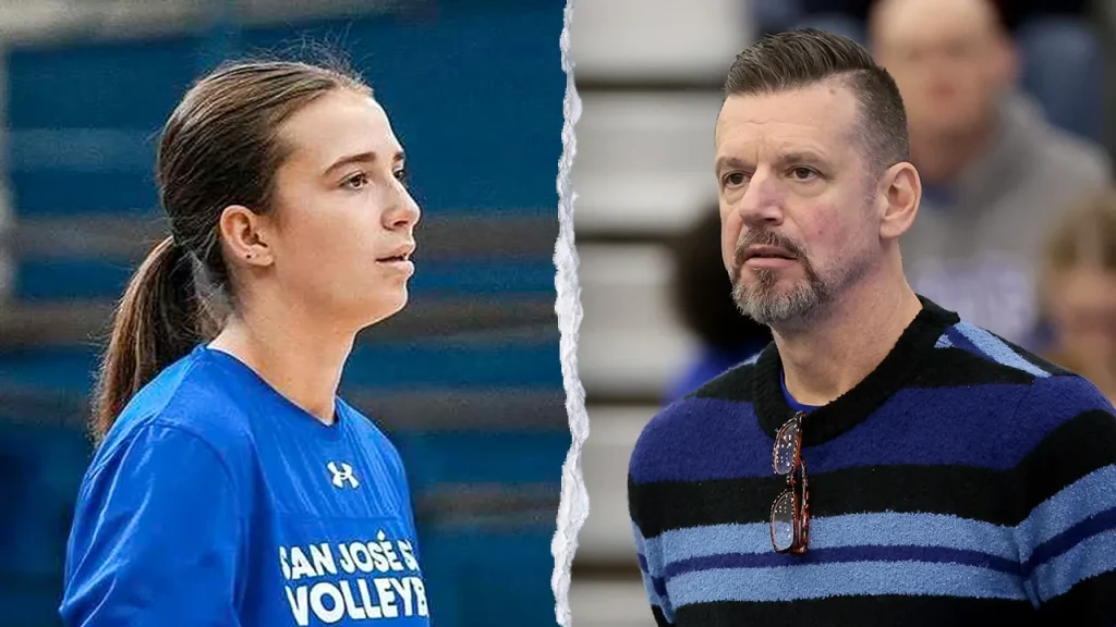 Former SJSU volleyball player addresses claimed scholarship misrepresentation by coach amid trans controversy.