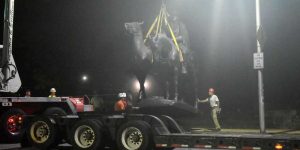 Four Confederate statues return, but their future is uncertain.