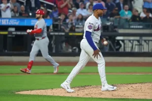 Freddy Peralta faces challenges as speed decreases in Mets' defeat