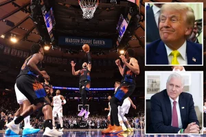 GOP governor candidate Bruce Blakeman will support Trump at Madison Square Garden for Game 3 of the NBA Finals while cheering on the Knicks.