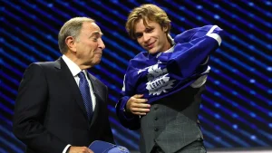 Gavin McKenna is selected first by the Toronto Maple Leafs in the 2026 NHL Draft.