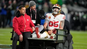 George Kittle highlights NFL double standards regarding the installation of grass fields for the World Cup.