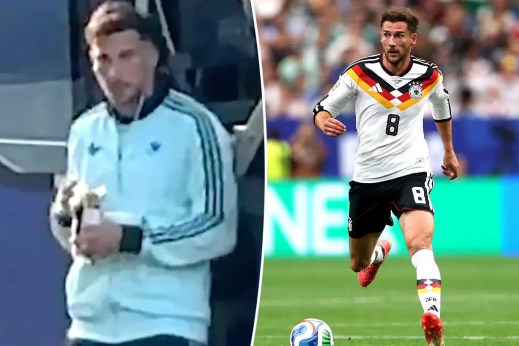 German soccer player mistakenly boards the wrong team bus at the World Cup