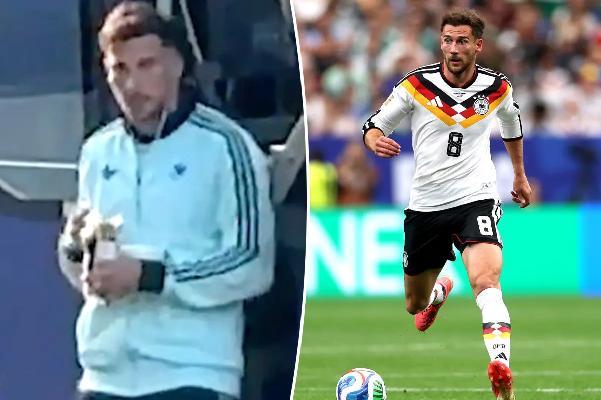 German soccer player mistakenly boards the wrong team bus at the World Cup