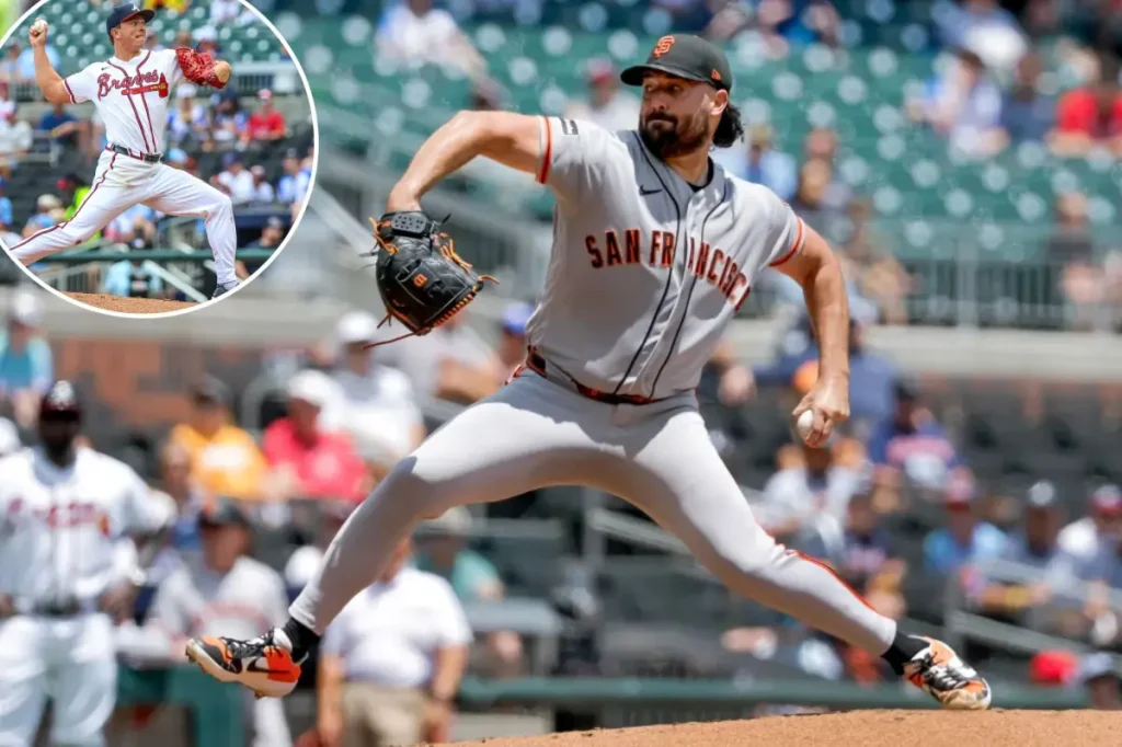 Giants defeat Braves 7-2 in the first game of the doubleheader