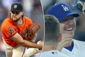 Giants pitcher Landen Roupp sports Pride Night cap featuring a Bible verse