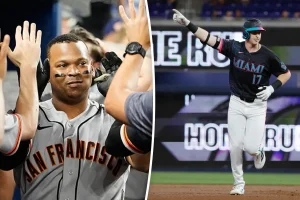 Giants' relief pitching squanders opportunity for first four-game winning streak in defeat to Marlins