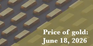 Gold price update as of June 18, 2026