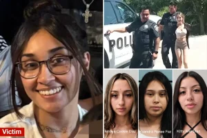 Grinning sisters Cookie and Kitty were familiar with the Texas mother they are said to have fatally stabbed, according to authorities.