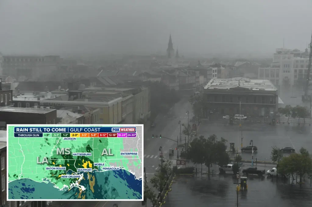Gulf Coast expected to experience heavy rain and coastal flooding this weekend