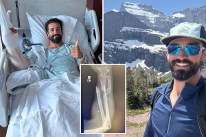 Hiker assaulted and pulled by bear, causing arm to be left 'dangling'